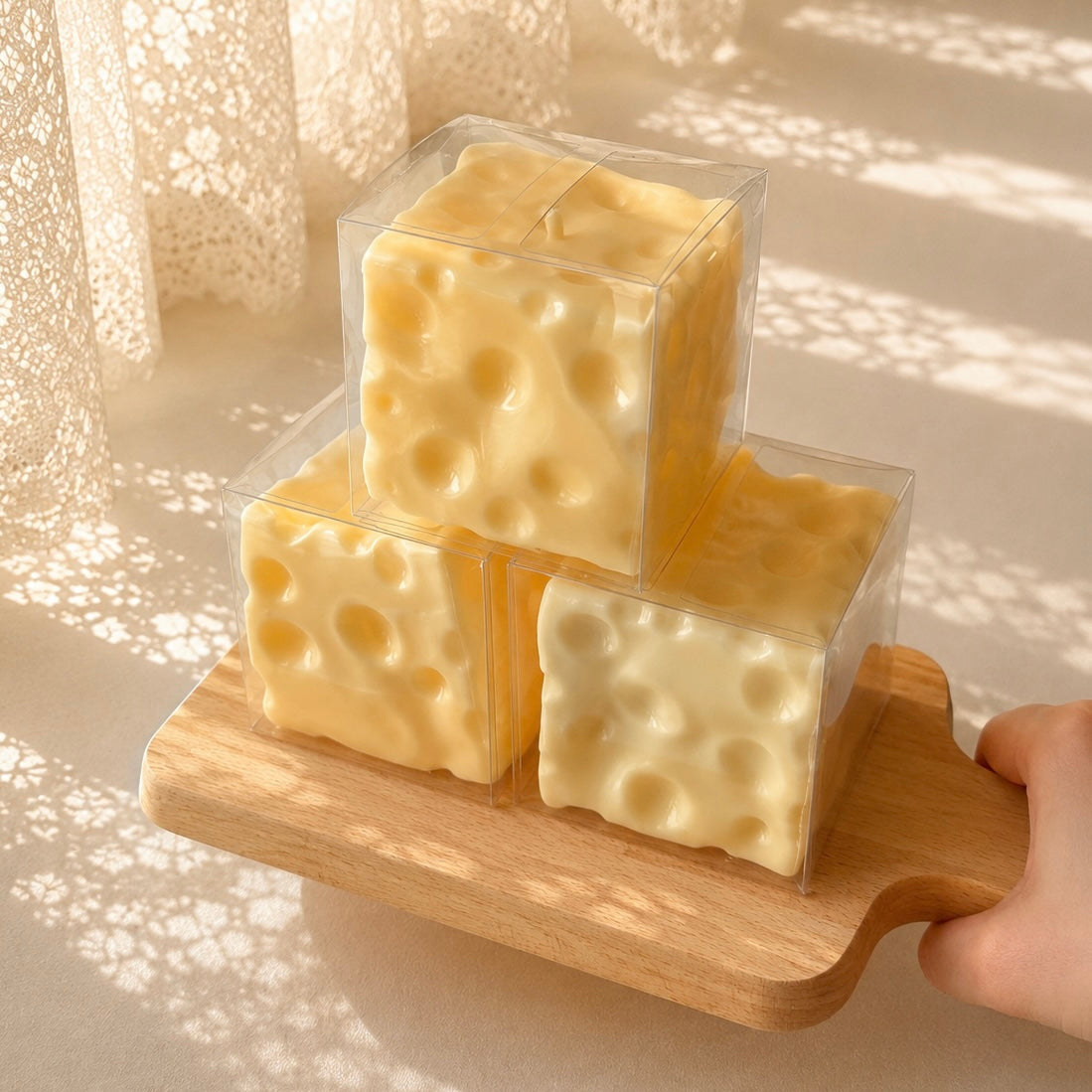 Jumbo Cheese Coconut Oil Squishy